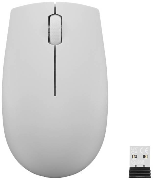 Lenovo 300 Wireless Compact optická myš, přenos bezdrátový, 3 tlačítko, 1000 dpi, šedá