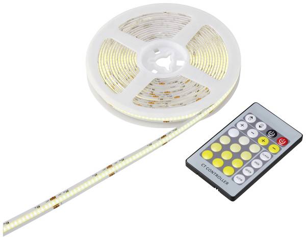 Sygonix SY-5773492 Kompletní sada LED pásku konektor 230 V 5 m teplá bílá až denní bílá 1 ks