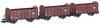 Hobbytrain H24302 3dílná sada otevřených nákladních vozů Fbkk na SBB