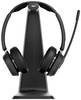 EPOS Impact 1061T ANC Headset otevřená (On Ear) Bluetooth® stereo černá Potlačení hluku headset, vč. nabíjecí a dokovací stanice Počítače