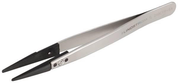 Lindström TL 249CFR-SA ESD Pinzeta, 249CF, plochá-kulatá, 130 mm
