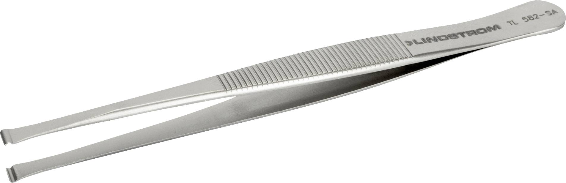 Lindström TL 582-SA montážní pinzeta, 582, plochá-široká, zahnutá, 115 mm-0