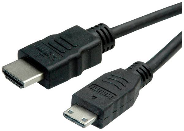 Roline green HDMI kabel Zástrčka HDMI-A, Zástrčka HDMI Mini-C 2.00 m černá 11.44.5580 4K UHD, bez halogenů HDMI kabel