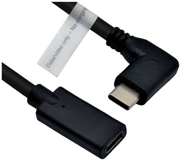 Roline Kabel DisplayPort USB 3.2 Gen1 USB-C ® zástrčka, USB-C ® zásuvka 2.00 m černá stíněný 11.04.5496