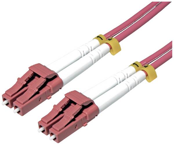Roline 21.15.8613 optické vlákno optické vlákno kabel 5.00 m fialová [2x zástrčka LC - 2x zástrčka LC]  Multimode OM4