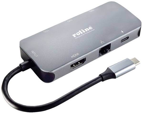 Roline USB-C® dokovací stanice Vhodné pro značky (dokovací stanice pro notebook): univerzální napájení USB-C®