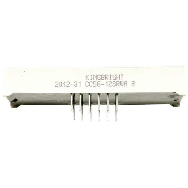 Kingbright 7segmentový displej červená 1.85 V CC56-12SRWA
