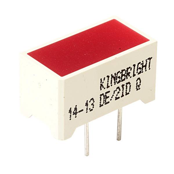 Kingbright DE/2ID LED bargraf 2násobný červená (d x š x v) 14 x 7.5 x 8 mm