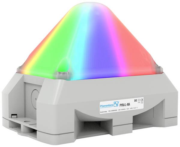 Pfannenberg opticko-akustický vysílač LED PY L-MA / PY L-MA-RGB RGB vícetónová siréna 230 V/AC 101 dBA