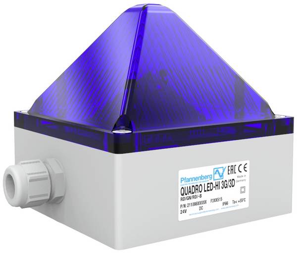Pfannenberg bleskovka  QUADRO LED-HI 3G/3D 21108637009 modrá modrá  24 V/DC