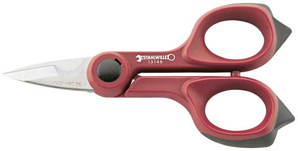 Stahlwille Nůžky na dráty o délce 150 mm, 2K rukojeti, červená  75270003