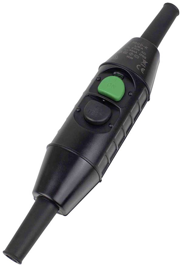 AS Schwabe 45400 mezizásuvka s proudovým chráničem  PRCD-K 230 V černá IP55