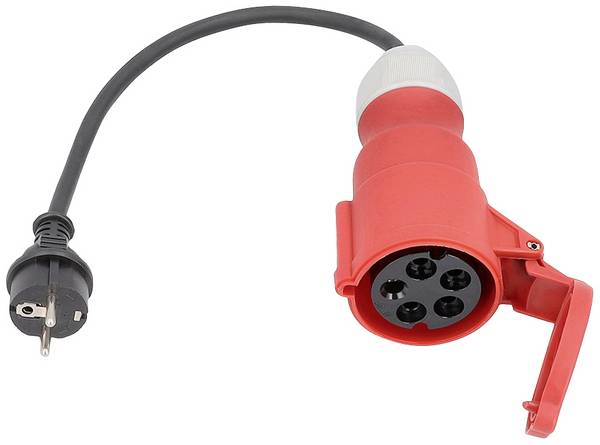 AS Schwabe 61373 napájecí kabelový adaptér, 16 A, černá, 0.3 m