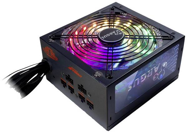 Inter-Tech Argus RGB-650W CM II PC síťový zdroj  650 W ATX 80 PLUS® Gold