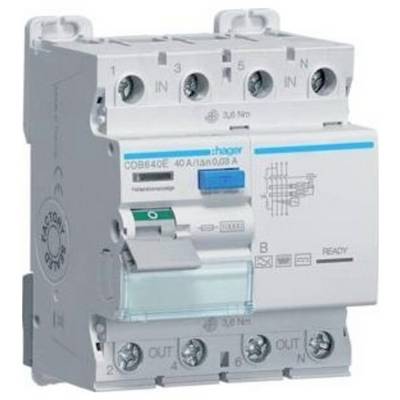 Hager CDB640E CDB640E proudový chránič zbytkový proudový chránič B 40 A 0.03 A 230 V, 400 V-0