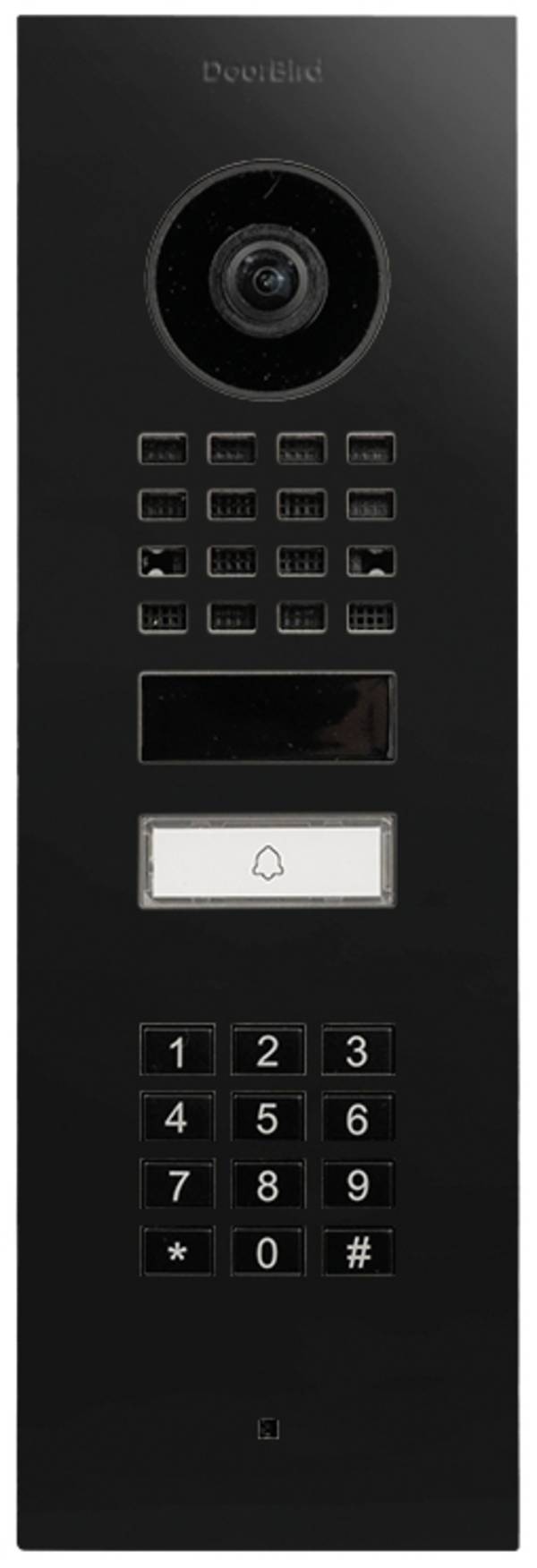 DoorBird D1101KV Unterputz Graphitschwarz (Raven Polar) Wi-Fi domovní IP/video telefon venkovní jednotka, grafitová černá, 423898561