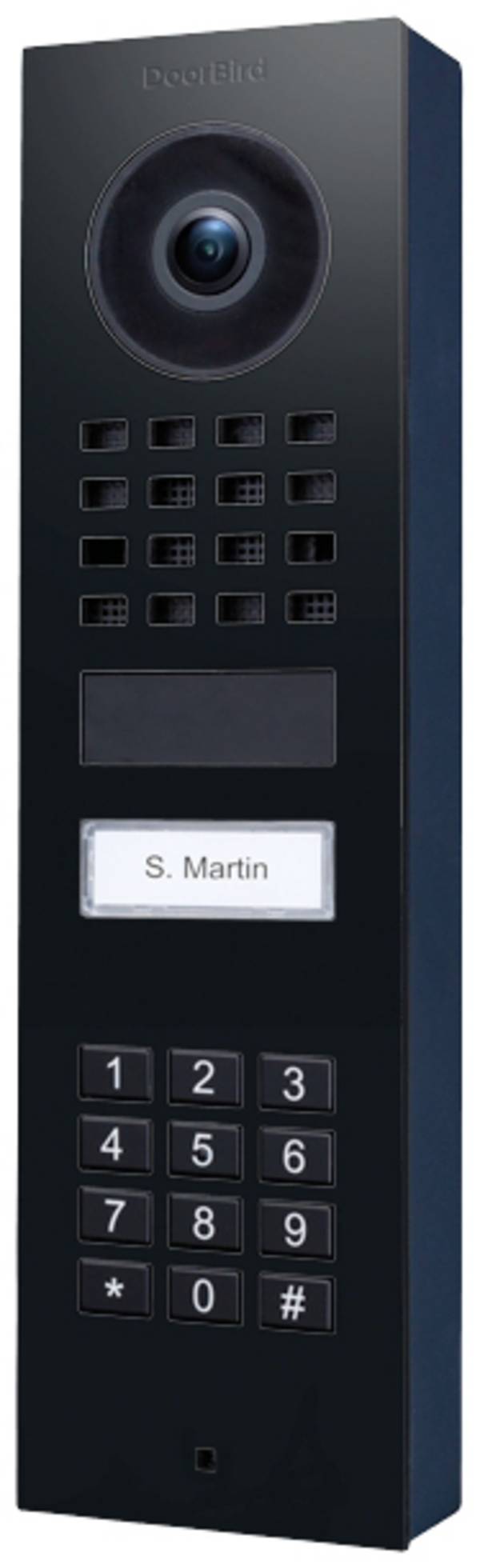 DoorBird D1101KV Aufputz Graphitschwarz (Raven Polar) Wi-Fi domovní IP/video telefon venkovní jednotka, grafitová černá, 423898783