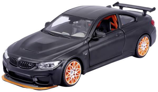 Maisto BMW M4 GTS, mattschwarz 1:24 model auta