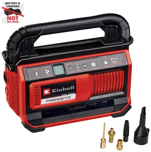 Einhell PRESSITO 18/25  Power X-Change, 4020430, Akumulátorový kompresor, 11 bar, digitální displej