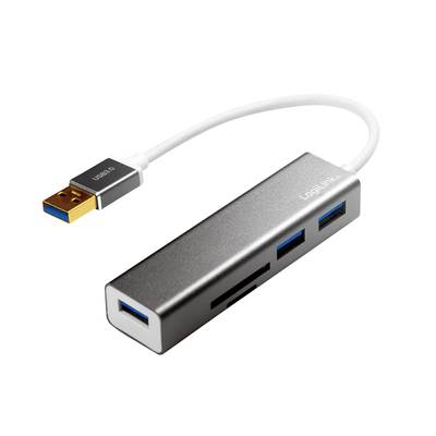 LogiLink UA0306  USB 3.0 hub  stříbrná, bílá