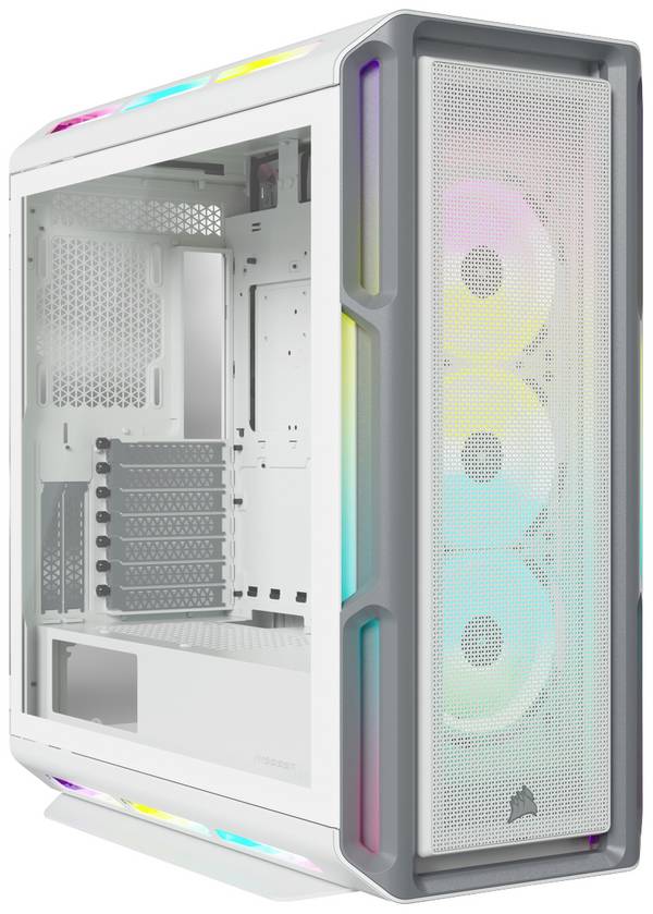 Corsair iCUE 5000T RGB midi tower PC skříň  bílá