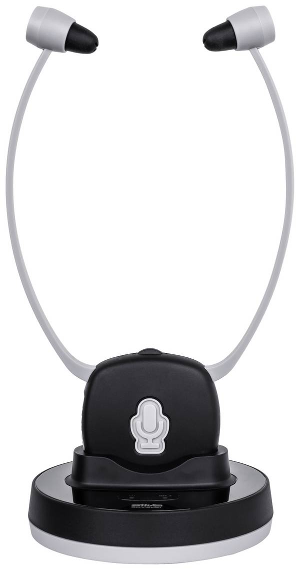 Silva Schneider DH 9600  špuntová sluchátka (In Ear) bezdrátová stereo černá/šedá  regulace hlasitosti, Vypnutí zvuku mikrofonu Hi-Fi