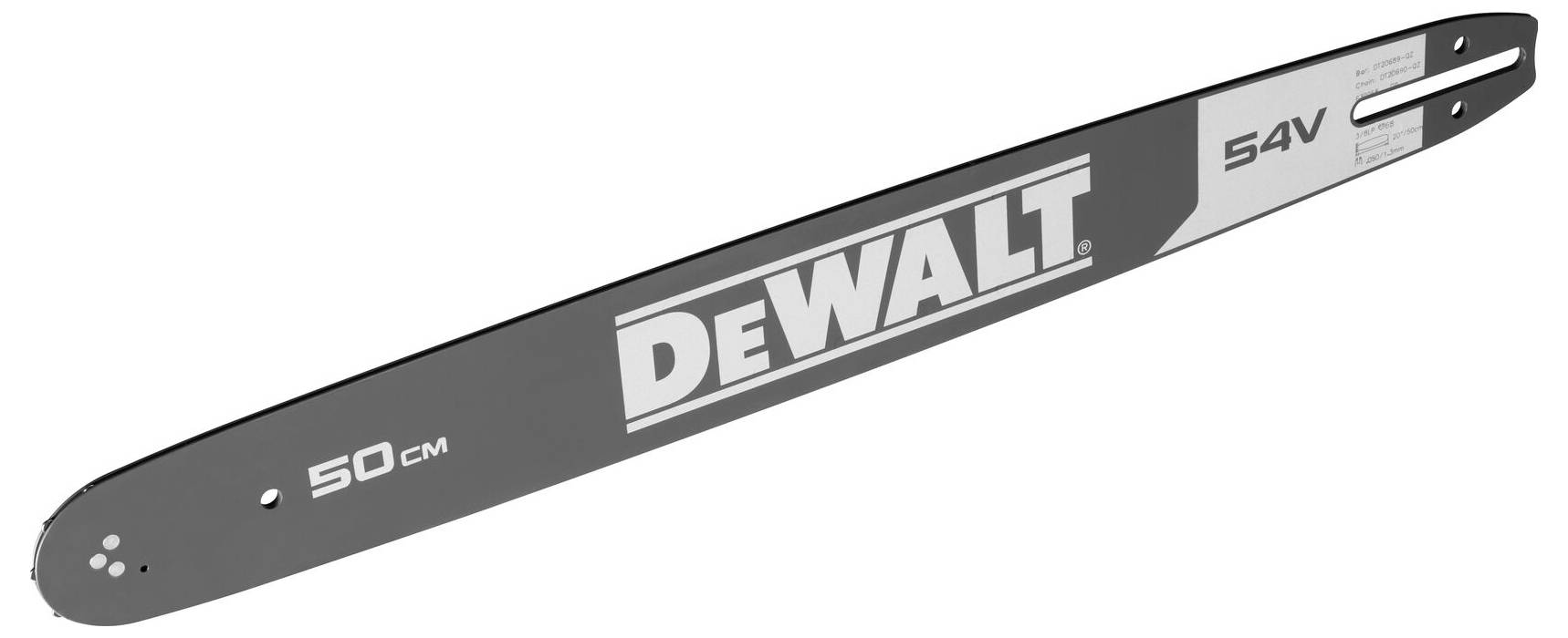 Pilový list s nápisem 'DEWALT', 54 V, o délce 50 cm.