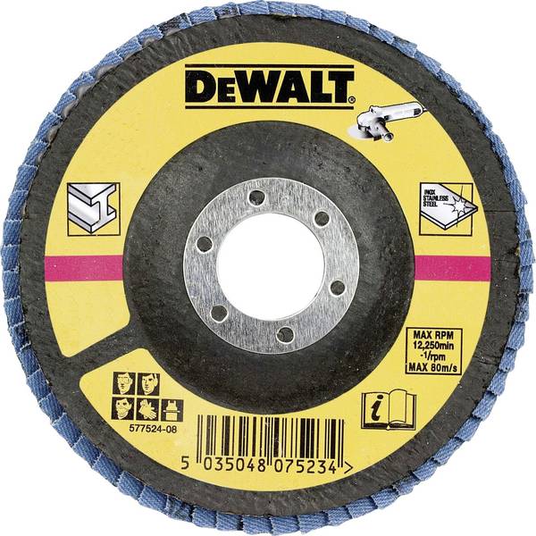 DEWALT DT3309-QZ DT3309-QZ vějířovitý brusný kotouč Průměr 125 mm   ocel 1 ks