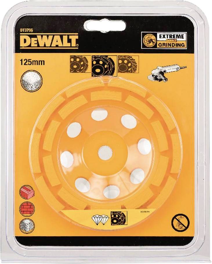 DEWALT DT3796-QZ Diamantový hrncový kotouč dvojitý 125 mm DT3796-QZ 1 ks-0