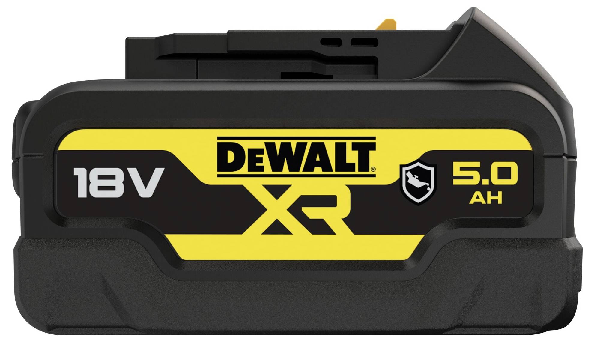 Dewalt 18V XR akumulátor s kapacitou 5,0 Ah, vhodný pro vysoce výkonné nářadí.