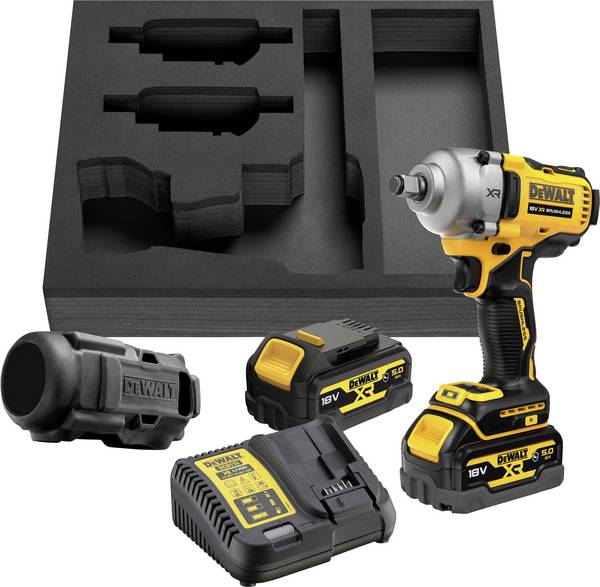 DEWALT DCF891P2G-QW, DCF891P2G-QW aku rázový utahovák, 5 Ah, akumulátor