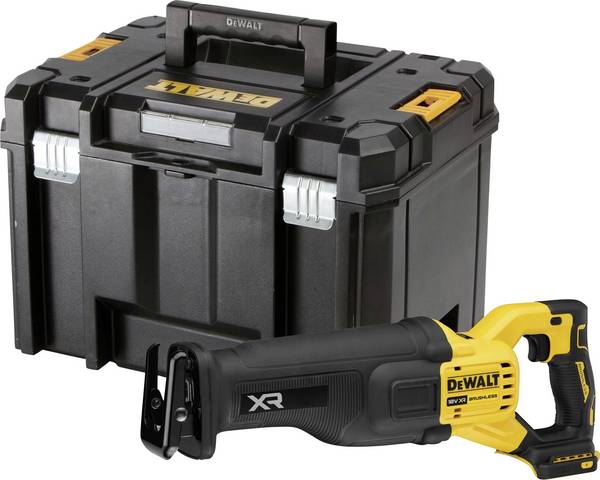 DEWALT DeWALT DCS386NT-XJ, Bürstenlos, Schwarz, Gelb, 3000 SPM, 13 cm, 95 dB, 84 dB akumulátorová šavlová pila, bezkartáčové, 1.475 W, 18 V, 12 Ah, DCS386NT-XJ