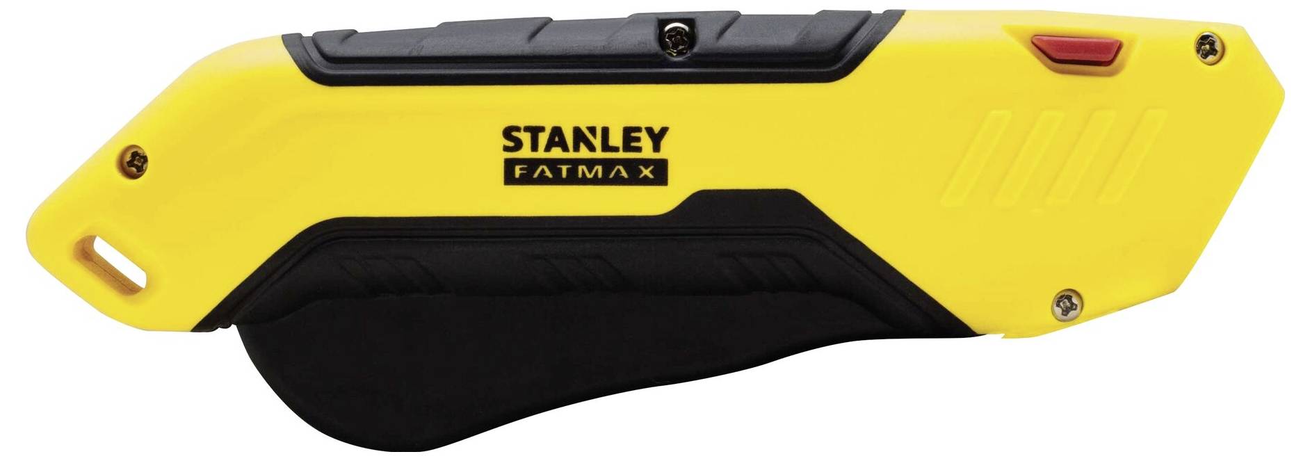 Žluté bezpečnostní nože Stanley FatMax s černou rukojetí a čepelí.
