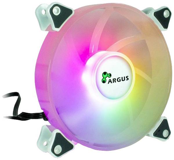 Inter-Tech Argus RS061 PC větrák s krytem šedá (š x v x h) 120 x 120 x 25 mm včetně LED osvětlení