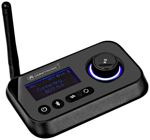 Omnitronic BDT-5.0 hudební vysílač/přijímač Bluetooth®  Bluetooth verze: 5.0 30 m