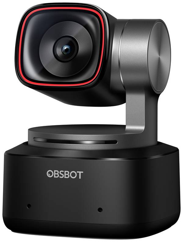 Obsbot Tiny 2 PTZ 4K webkamera, 3840 x 2160 Pixel, Ovládání gesty, Hlasové ovládání, Rychlé automatické sledování s pomocí AI, stojánek