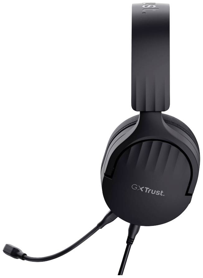 Headset s mikrofonem, černý design, od společnosti Trust, model 'GXT'.
