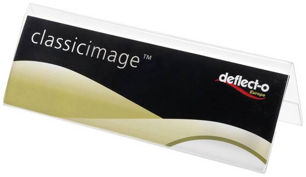 Deflecto 778901 štítek se jménem na stůl Classic Image® (d x š x v) 30 x 150 x 55 mm   1 ks