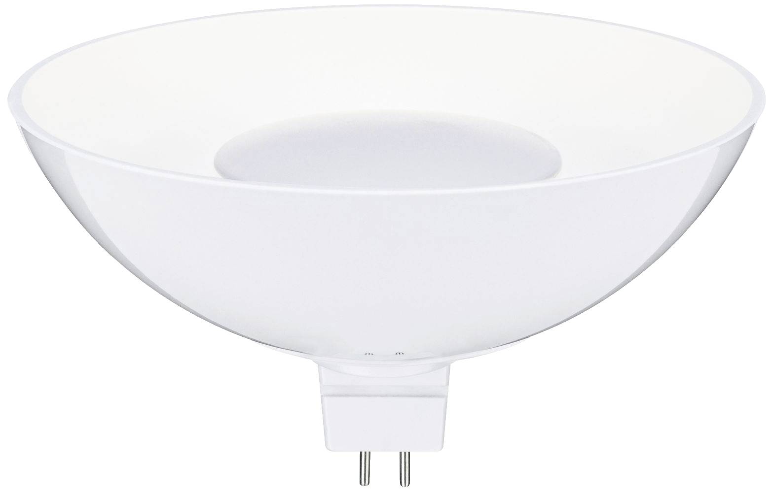 Miska ve tvaru misky, bílý LED modul se socketem GU-5.3, vhodný pro vestavěná stropní svítidla, zaměřené osvětlení a moderní design.