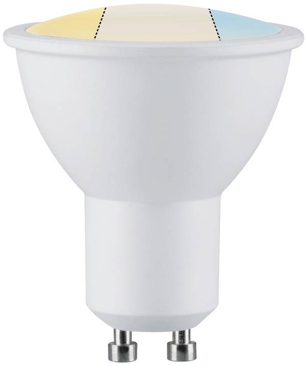 Paulmann 28797 LED Energetická třída (EEK2021) G (A - G) GU10  5.9 W teplá bílá (Ø x v) 50 mm x 56 mm měnící barvu 1 ks