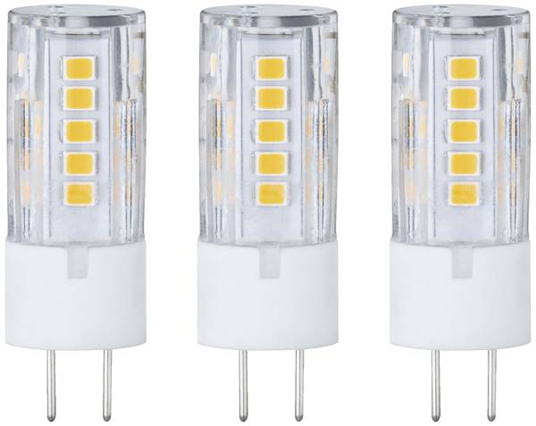 Paulmann 28822 LED Energetická třída (EEK2021) G (A - G) GY6.35 pinová objímka 3.5 W teplá bílá (Ø x v) 17 mm x 47 mm  3 ks
