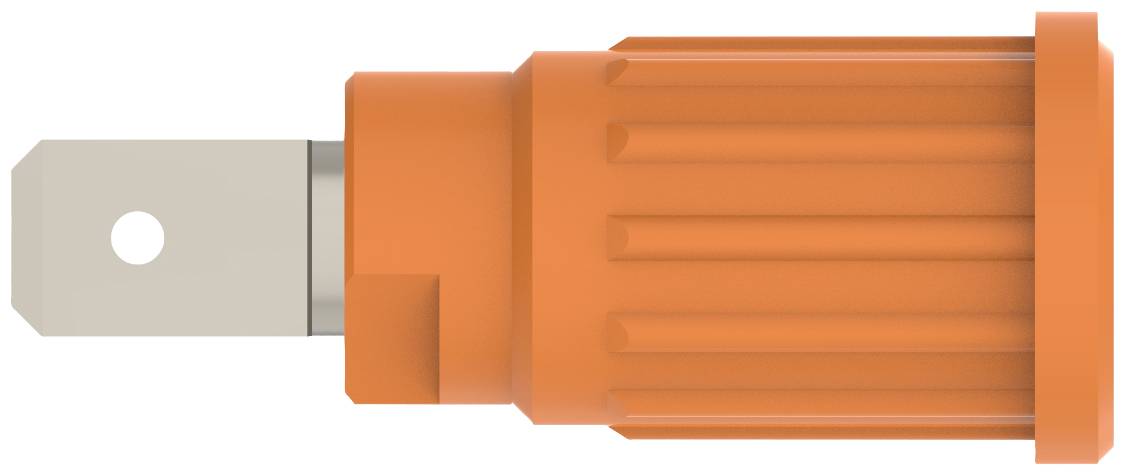 Schützinger bezpečnostní lisovaná zásuvka 4 mm oranžová 1 ks Piece