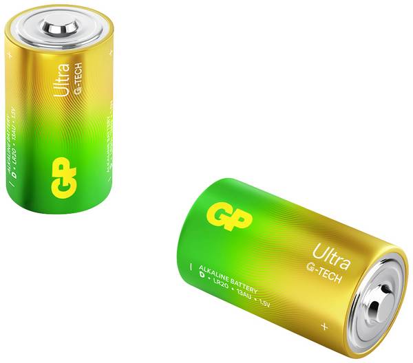 GP Ultra baterie velké mono D alkalicko-manganová  1.5 V 2 ks