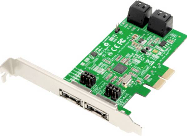 Dawicontrol  DC-624E RAID    RAID řadič  PCIe    vč. nízkoprofilového krycího plechu na prázdný slot, Bootovatelné, S podporou RAID