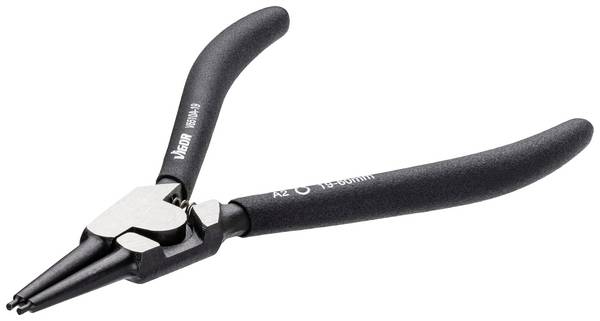 Vigor V6510A-19 kleště na pojistné kroužkem  Vhodné pro (kleště na pojistné kroužky) vnější kroužky  19-60 mm Tvar hrotu rovný
