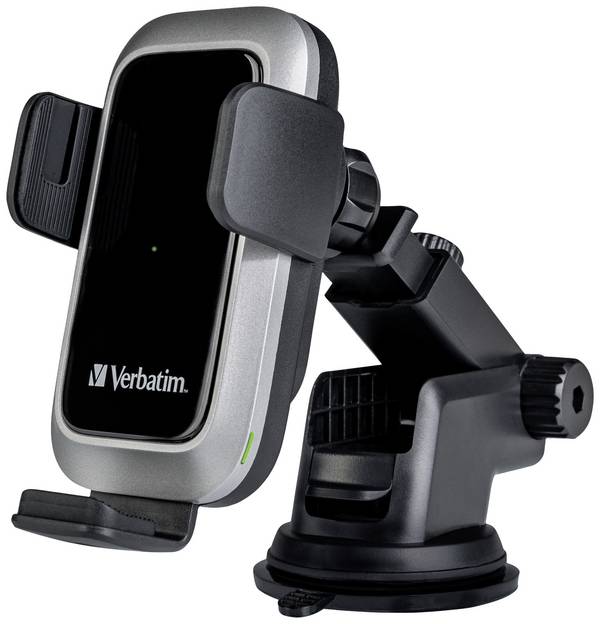 Verbatim bezdrátová indukční nabíječka 15 W FWC-03 Pro Qi Fast Wireless Car Charger 49554  Výstup Magnetické připojení černá
