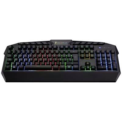 Verbatim SureFire KingPin RGB Gaming Multimedia Keyboard QWERTY Spanish kabelový herní klávesnice španělská QWERTY  čern