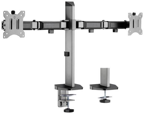 My Wall držák na stůl pro monitor HL50-2L 2 Displej: (s) 43,2 cm (17") - 81,3 cm (32") stříbrná, černá naklápěcí, otočný
