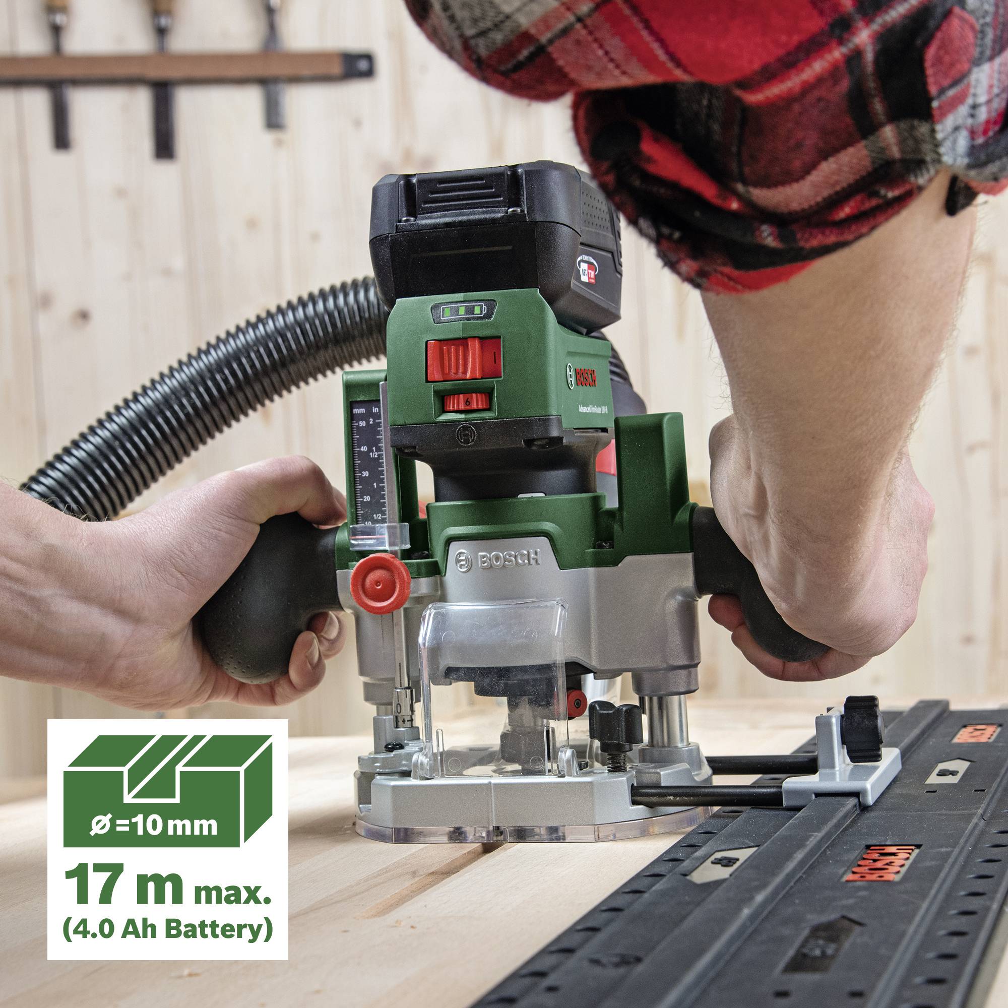 Bosch Home and Garden AdvancedTrimRouter Plunge Base Upichovací jednotka pro horní frézu, 1600A02RD7-2