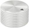 TRU COMPONENTS TC-11613812 otočný knoflík s označením stříbrná (Ø x v) 25 mm x 16 mm hliník 1 ks